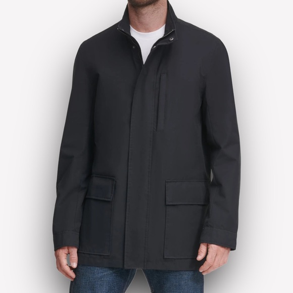 COLE HAAN Field Rain Jacket BLACK SIZE XL